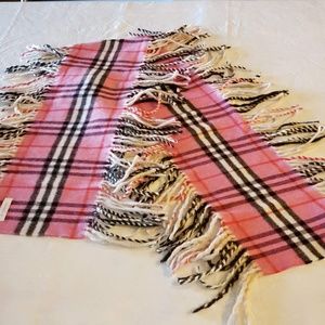 Burberry Fringed Cashmere Scarf